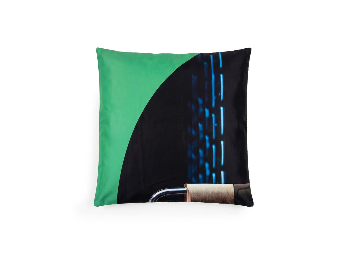 pillow cover publicity fabrics green & black
