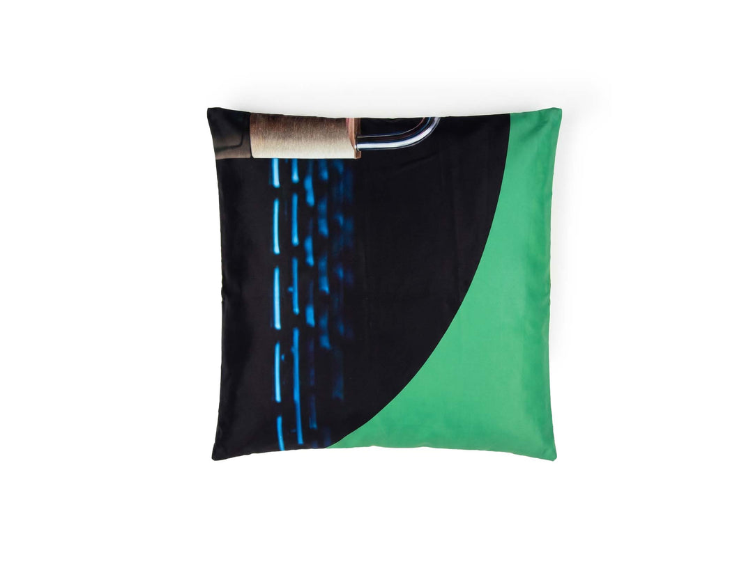 pillow cover publicity fabrics green & black
