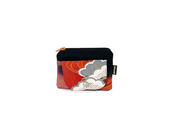 pop purse kimono black & orange