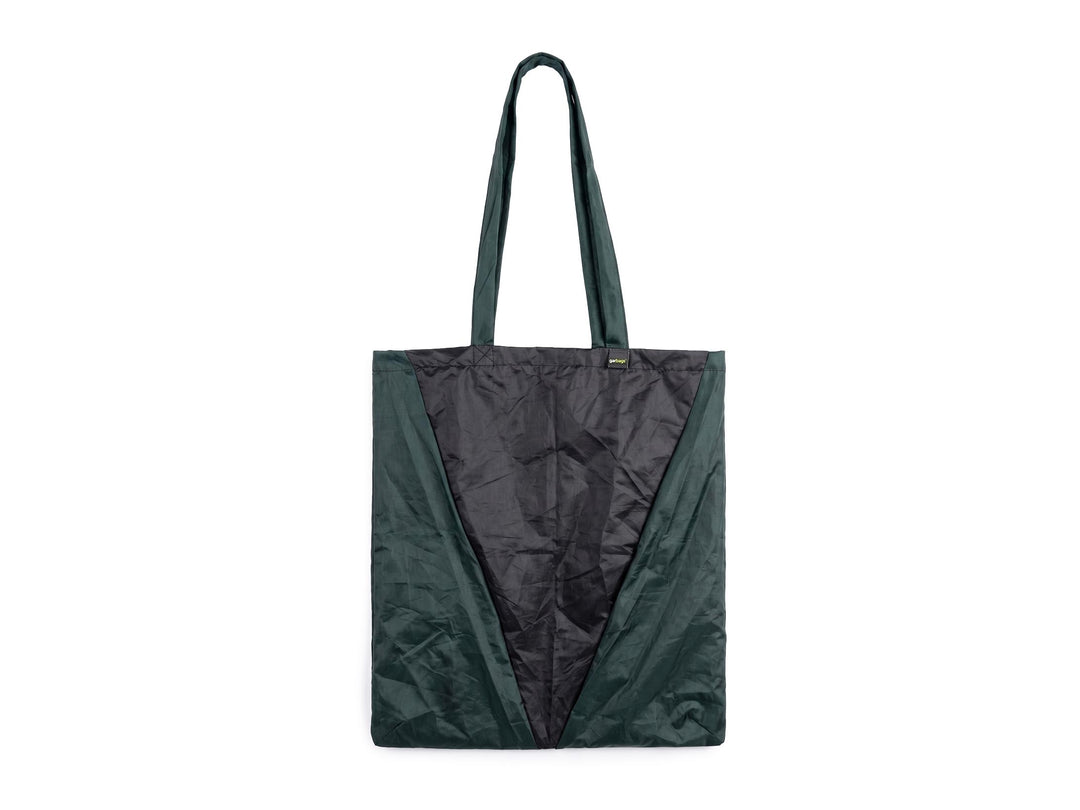 shopping bag umbrella black & dark green