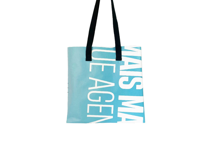 shopping bag lisbon festas blue & white