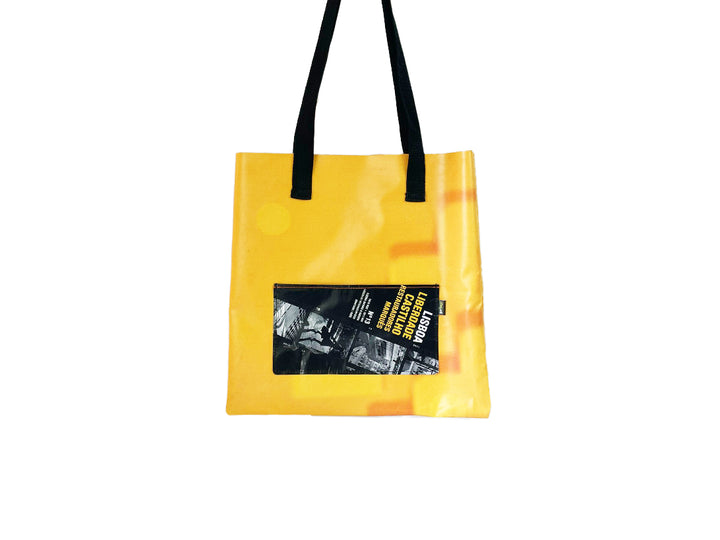 shopping bag lisbon liberdade yellow & black