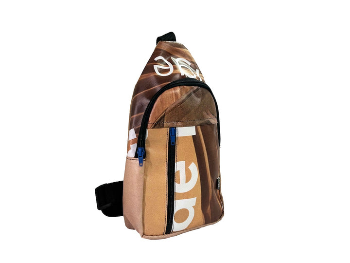 shoulder bag publicity banner dark brown