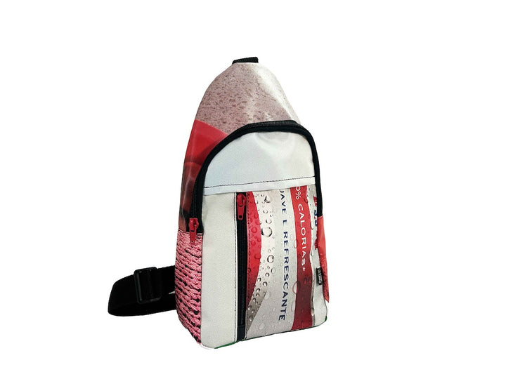 shoulder bag publicity banner white & red