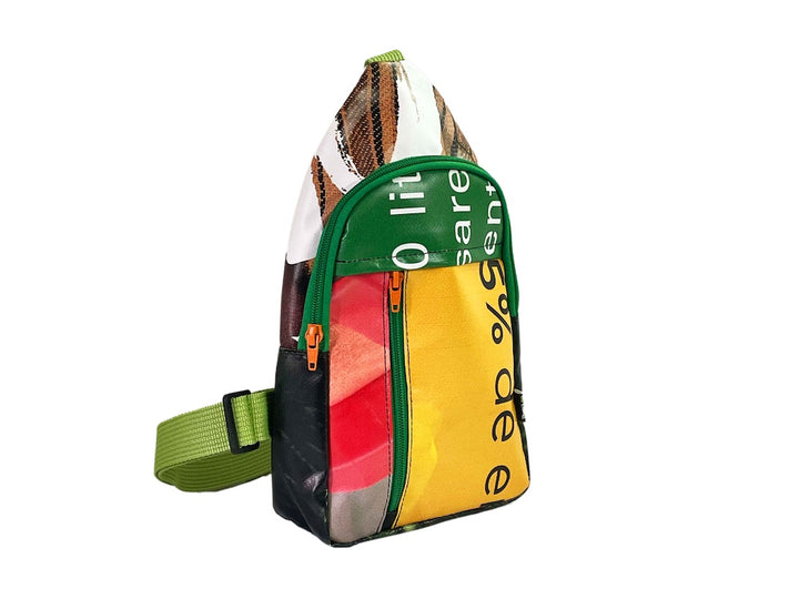 shoulder bag publicity banner green & yellow