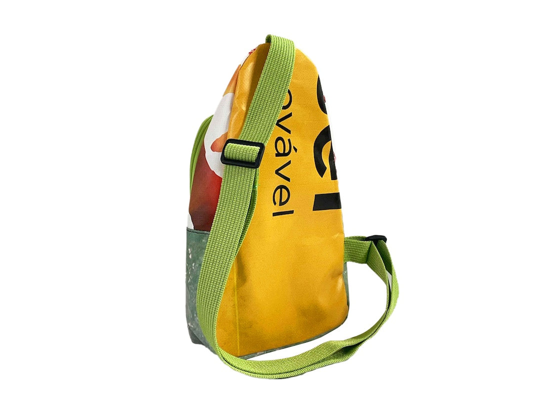 shoulder bag publicity banner green & brown