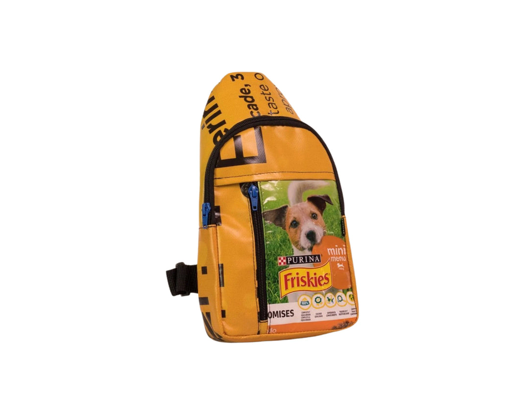 shoulder bag dog food package black & yellow