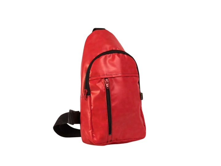 shoulder bag publicity banner red