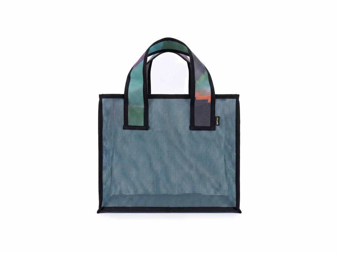 eco storage tote s publicity banner green & blue