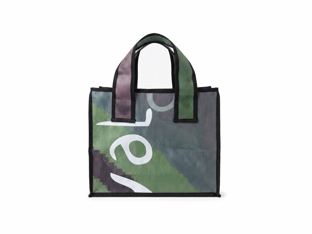 eco storage tote s publicity banner green & blue