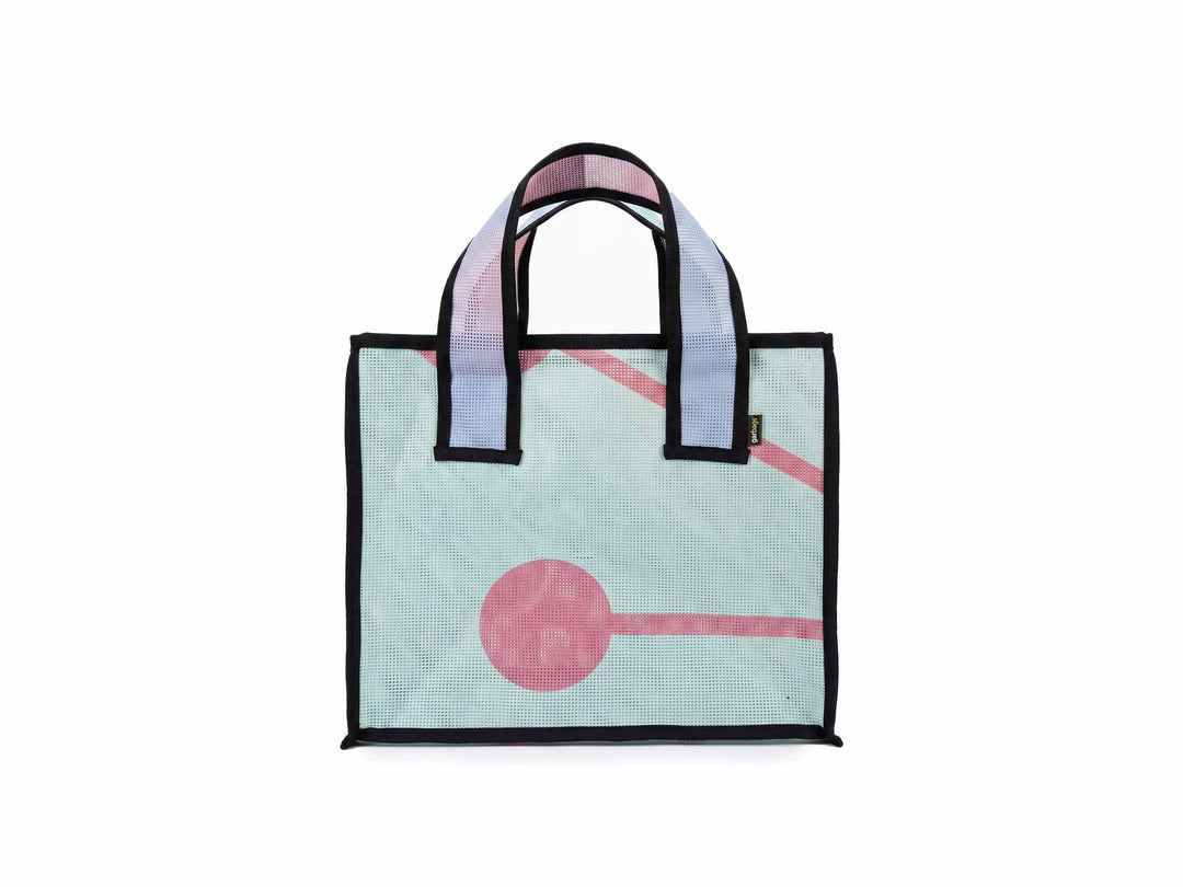 eco storage tote s publicity banner blue & purple