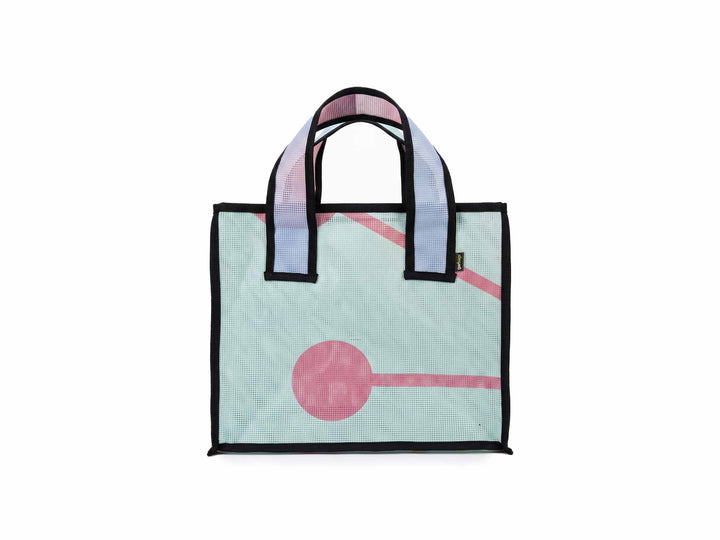 eco storage tote s publicity banner blue & purple