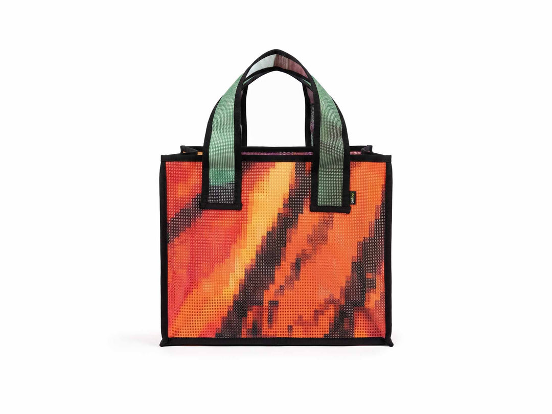 eco storage tote s publicity banner red & orange