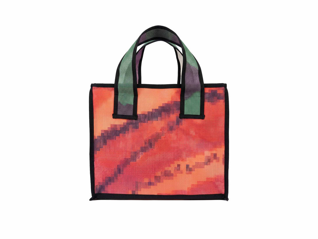 eco storage tote s publicity banner red & orange