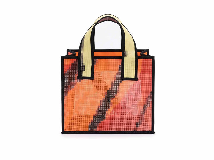 eco storage tote s publicity banner orange & black