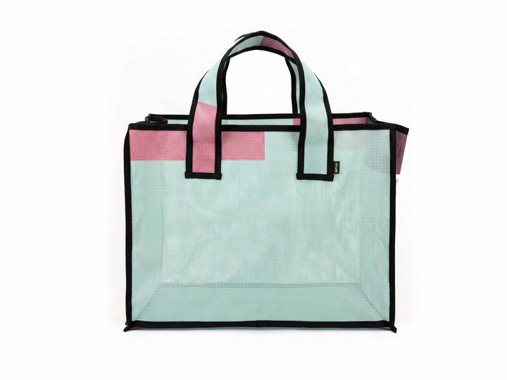 eco storage tote xl publicity banner blue & purple