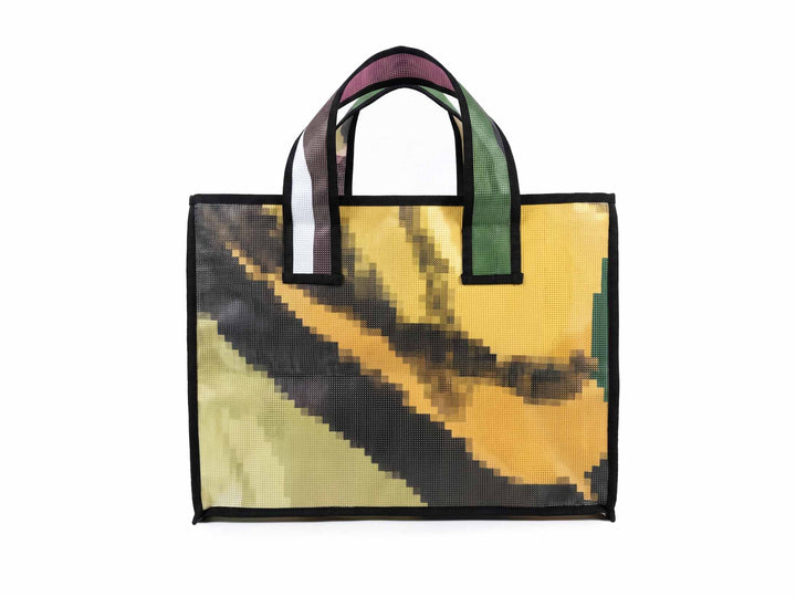 eco storage tote xl publicity banner dark blue & beige