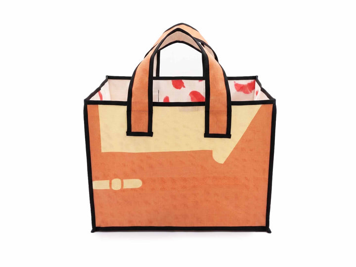 eco storage tote xl publicity banner orange