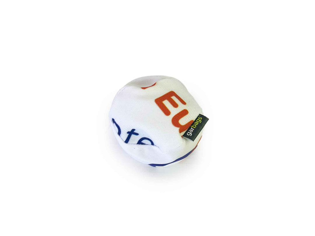 eco stress ball publicity fabrics white
