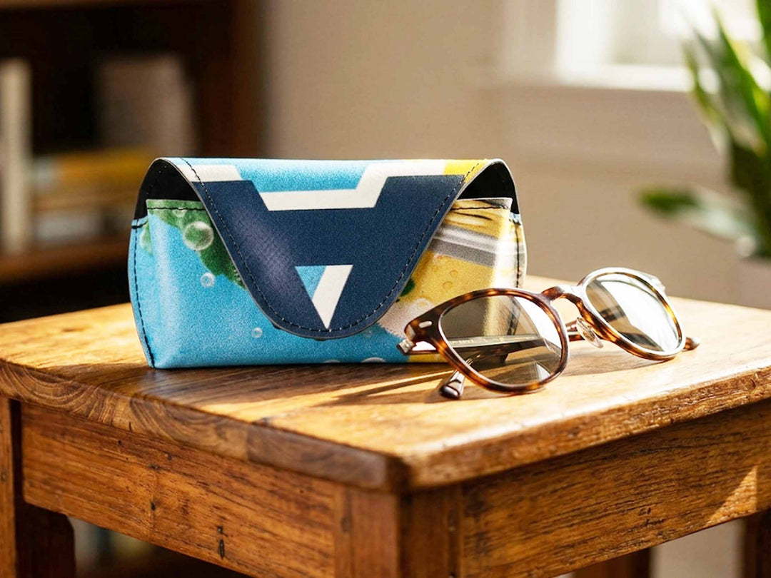 sunglasses case coffee package green