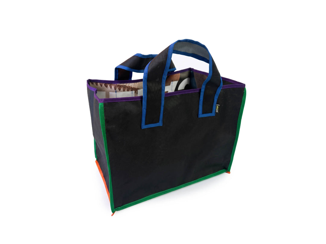 eco storage tote xl publicity banner black with colors