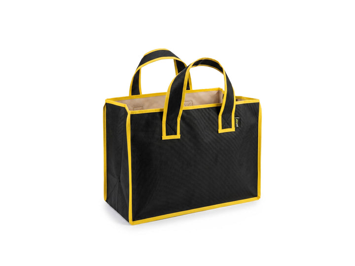 eco storage tote xl publicity banner black & yellow