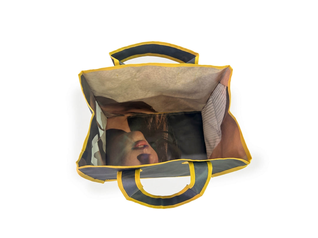 eco storage tote xl publicity banner black & yellow