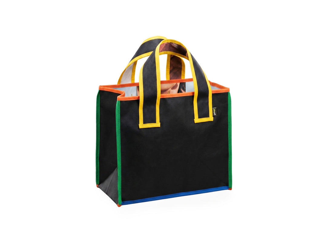 eco storage tote s publicity banner black with colors