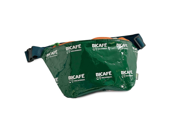 waist bag essentials coffee packages green & white letters