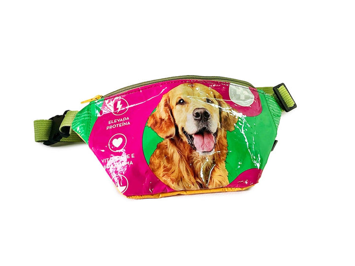 waist bag essentials pet food packages green & pink