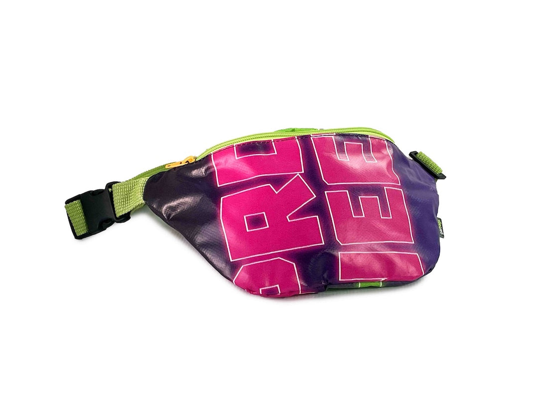 waist bag essentials publicity banner purple & pink