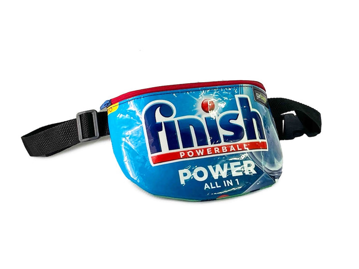 waist bag essentials cleaning product package blue