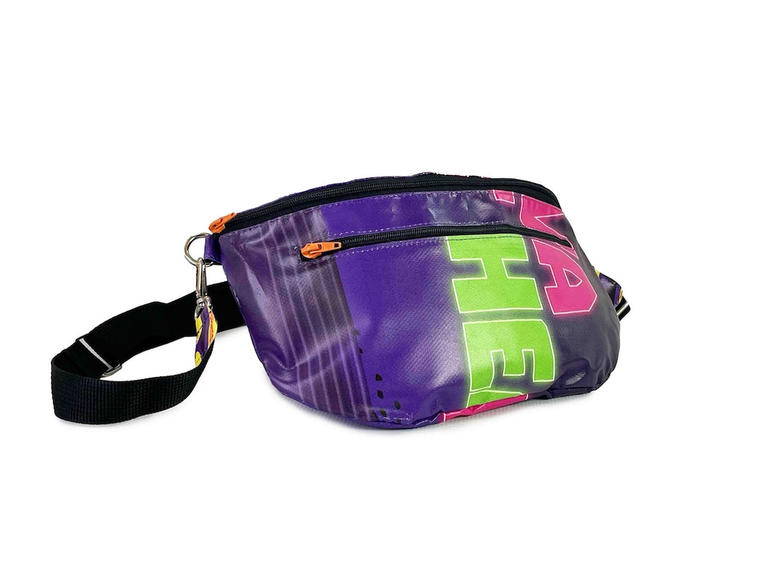 waist bag xl publicity banner purple & green