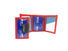 document holder coffee package blue & red