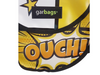 espresso bag publicity banner black & yelow comic