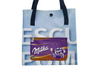 shopping bag chocolate package purple cow