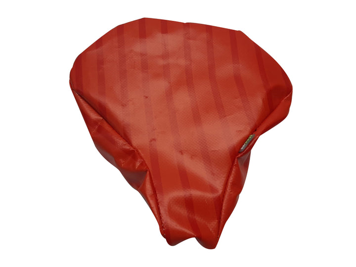 saddle cover publicity banner orange & stripes