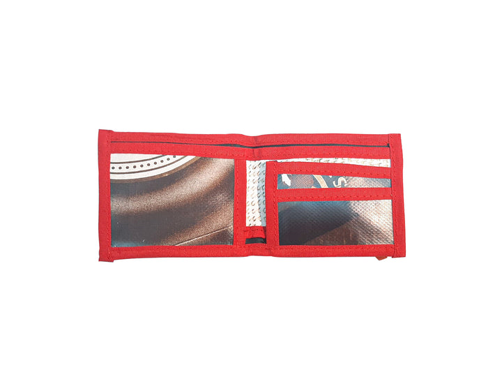 document holder cat food package blue & red