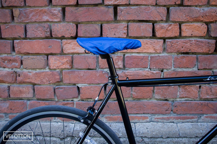 saddle cover umbrella shiny blue