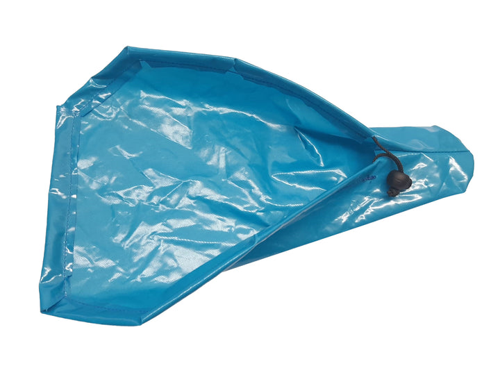 saddle cover umbrella shiny blue