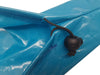 saddle cover umbrella shiny blue