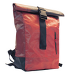 backpack urban publicity banner red & dark brown