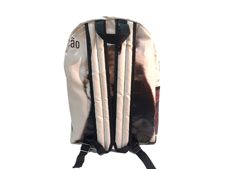 backpack school publicity banner & dog food package rottweiler beige