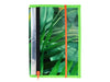 notebook A5 publicity banner tropical leaves