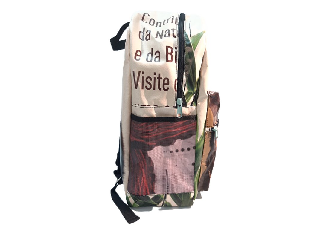 backpack school publicity banner & dog food package rottweiler beige