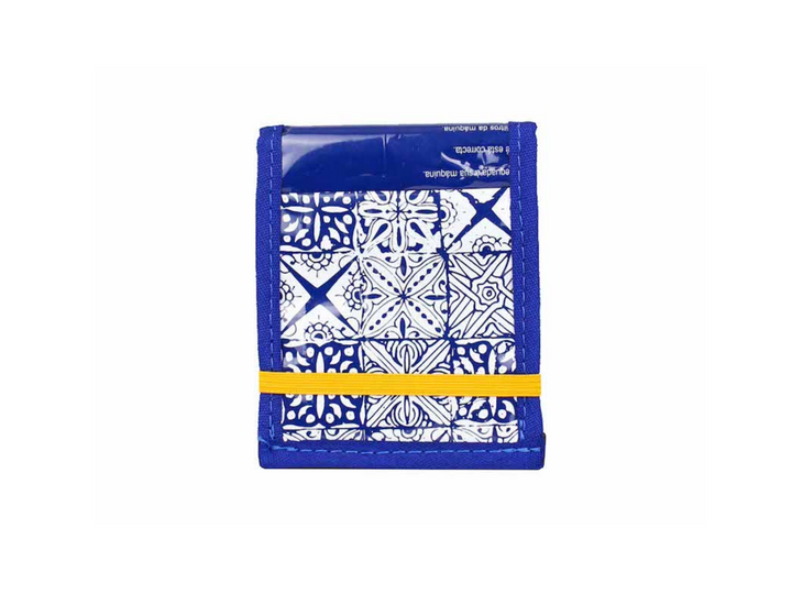 notebook A7 coffee package blue portuguese tiles