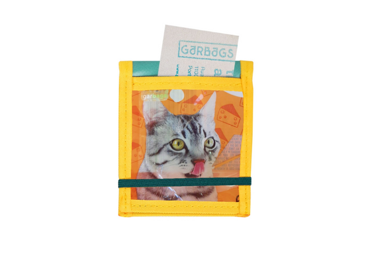 notebook A7 cat food package orange