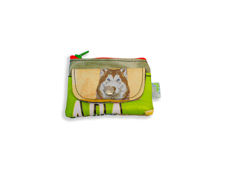 pop purse dog food package green husky