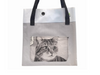 shopping bag cat food package black & white