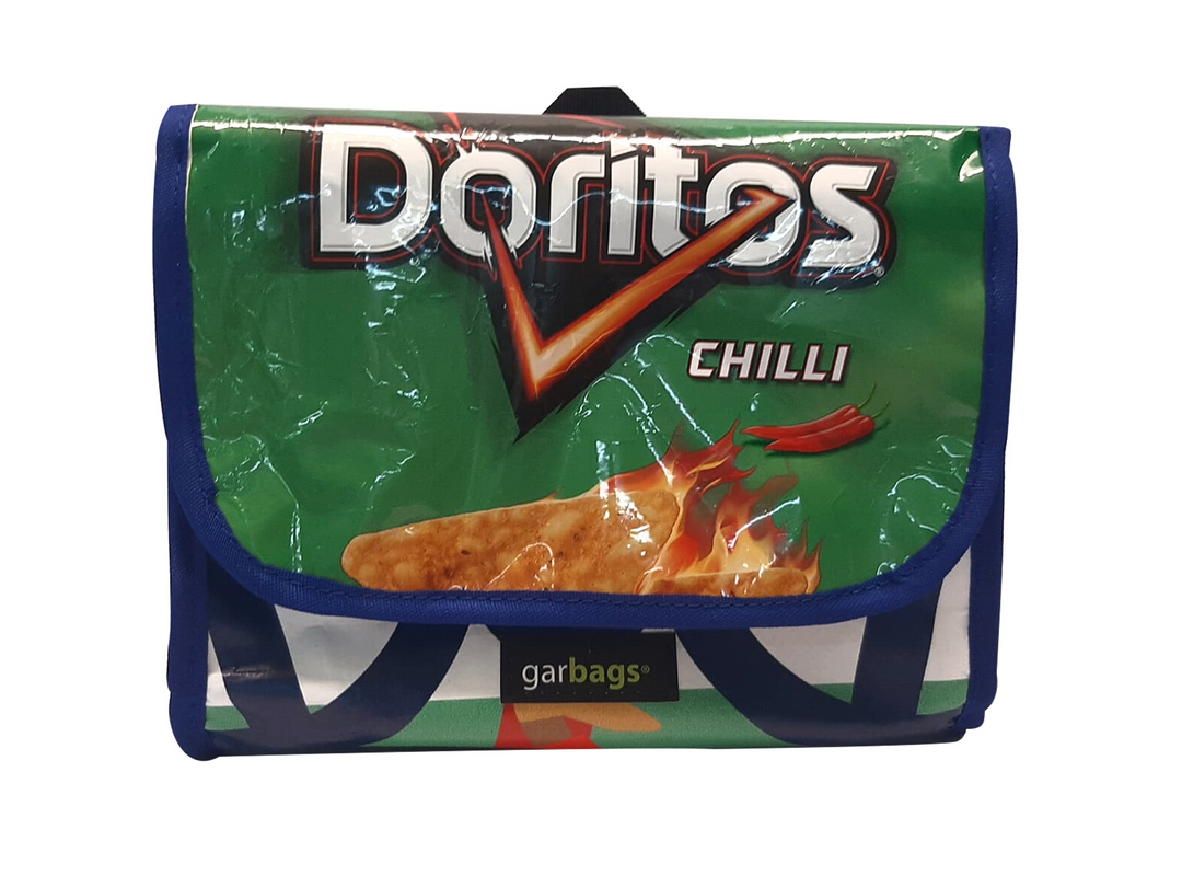 handlebar bag chips package green